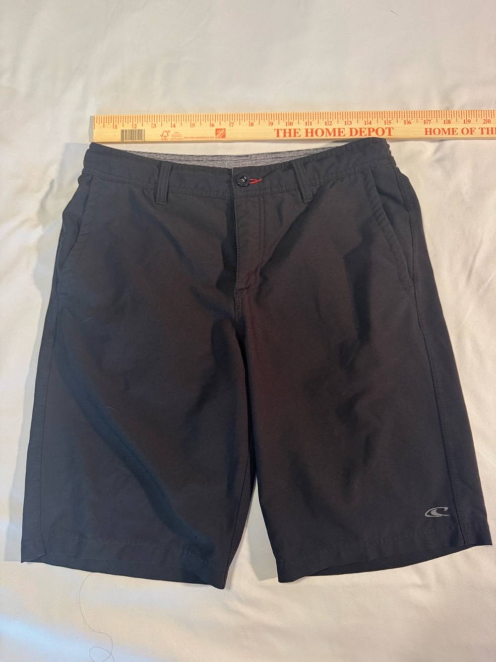 O'Neill Men's Black Flat-Front Performance Board Shorts